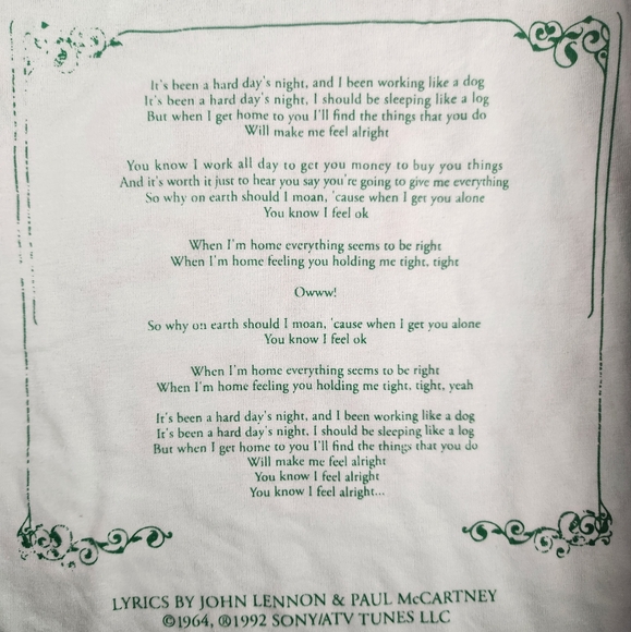 NWOT Women's Hard Days Night The Beatles Vintage Concert Tees Tank Top - Picture 4 of 5